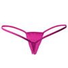 ETAOLINE Women's Low Rise Micro Back G-string Thong Panty Lingerie Set (XL, Rosered) view 2