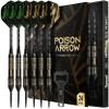 IgnatGames Steel Tip Darts Set - 6 Pack Premium 24 g Brass Barrels Darts Metal Tip Set with Aluminum Shafts, 16 pcs Standard & Slim GlideXPro Flights, Sharpener, Wrench & Exquisite Case view 1