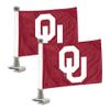 FANMATS 61923 Oklahoma Sooners Ambassador Car Flags - 2 Pack Mini Auto Flags, 4in X 6in, Perfect for Hood or Trunk view 1