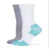Carolina Ultimate Ladies Crew Work Socks 2 Pair, White/Mint/Grey/Lilac, Women's 6-9 view 1
