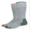 Carolina Ultimate Work Full Cushion Wool Blend Boot Socks, Orange/Green, (L) W 9-12 / M 9-13, 2 Pair view 1