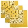 3 PK Cowboy Bandanas 100% Cotton 22 x 22 inch - Beige view 1