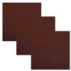 3 PK Cowboy Bandanas 100% Cotton 22 x 22 inch - Plain Brown view 1