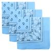 3 PK Cowboy Bandanas 100% Cotton 22 x 22 inch - Sky view 1