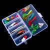 LENPABY 16PCS Hard Fishing Lure Set Assorted Bass Fishing Lure Kit Colorful Minnow Popper Crank Rattlin VIB Jointed Fishing Lure Set view 3