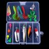 LENPABY 16PCS Hard Fishing Lure Set Assorted Bass Fishing Lure Kit Colorful Minnow Popper Crank Rattlin VIB Jointed Fishing Lure Set view 4