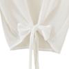 Trendy XU Elegant Long Sleeve Thin Chiffon Open Front Cardigan Cropped Solid Jacket (White) view 2