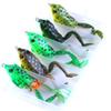 LENPABY 5PCS Topwater Frog Lures, Soft Fishing Lure Kit with Tackle Box for Bass Pike Snakehead Dogfish Musky5.5CM/15.5G view 1