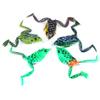LENPABY 5PCS Topwater Frog Lures, Soft Fishing Lure Kit with Tackle Box for Bass Pike Snakehead Dogfish Musky5.5CM/15.5G view 2