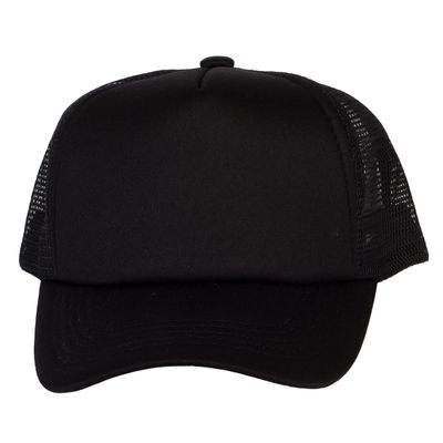 TOP HEADWEAR Youth Girls Boys Trucker Cap - Snapback Kids Baseball Hat Black