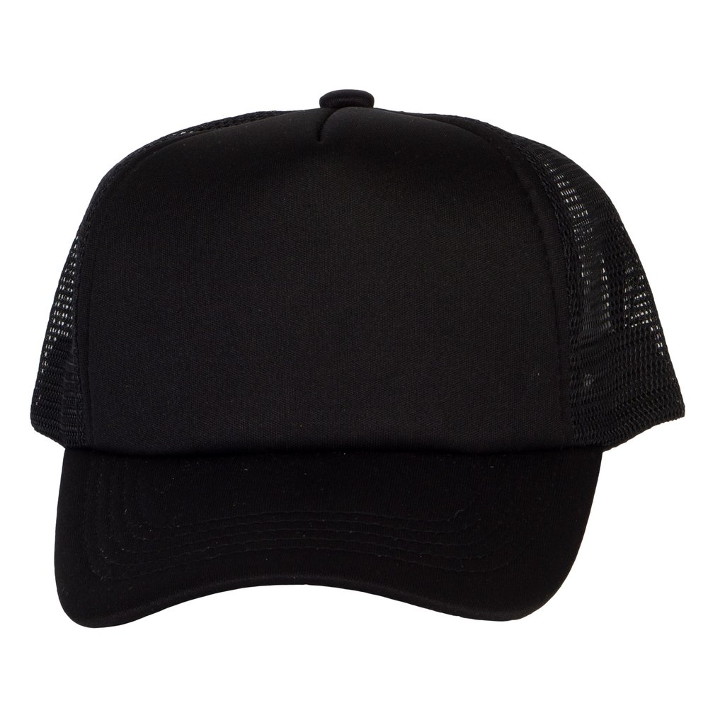 TOP HEADWEAR Youth Girls Boys Trucker Cap - Snapback Kids Baseball Hat Black