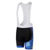 Uriah Men's Cycling Bib Shorts White 3D Coolmax Gel Padded Fancy Blue Size M(CN) view 1