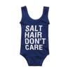 YAZAD Baby Girl Kid Swimsuit Letter Print Sleeveless Swimwear Bikini Bathing Suit One-Piece Beachwear Tankini Outfits (120/5-6T, Royal Blue) view 1
