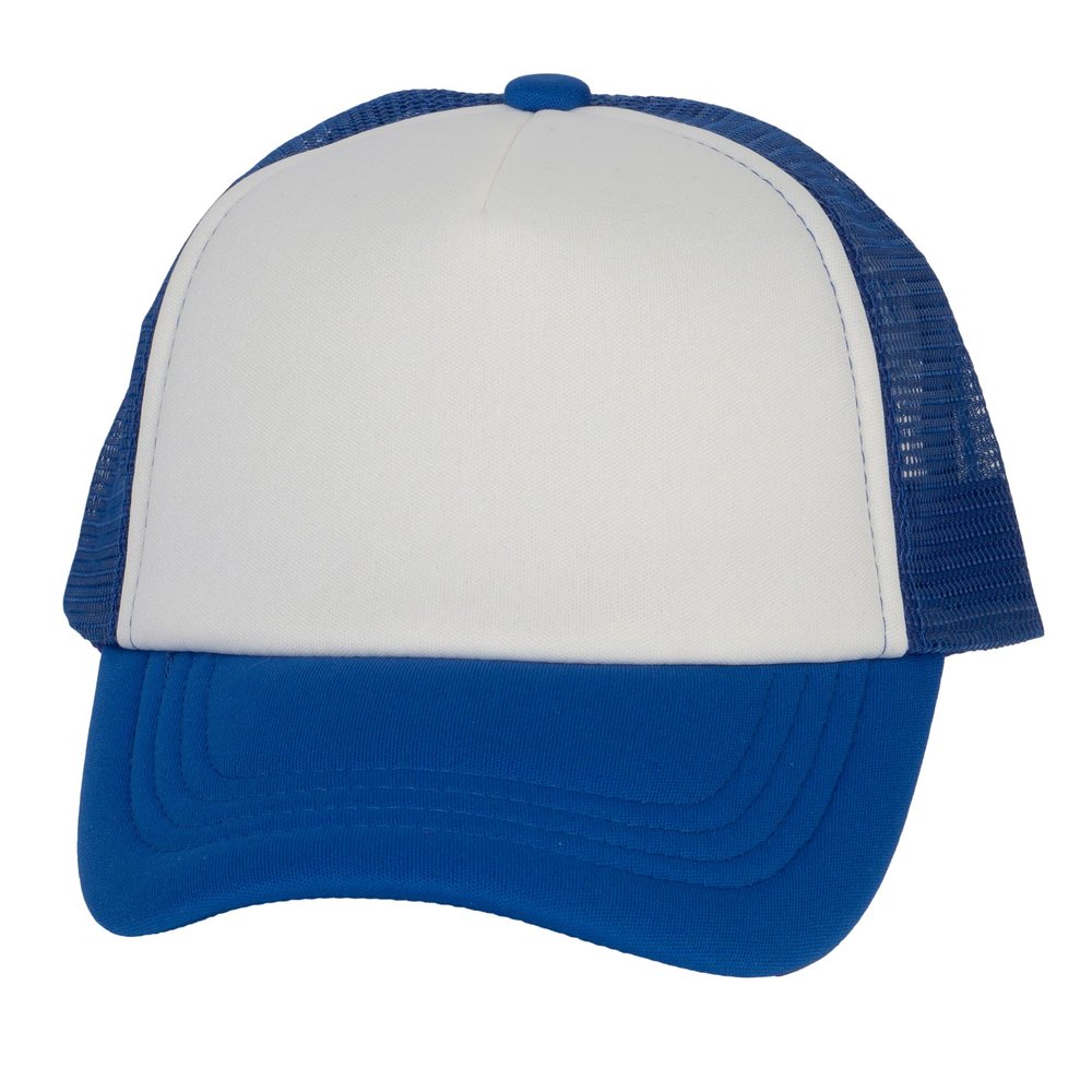 TOP HEADWEAR Youth Girls Boys Trucker Cap - Snapback Kids Baseball Hat White/Royal