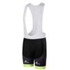 Uriah Men's Cycling Bib Shorts White 3D Coolmax Gel Padded Fluorescence Yellow Size XXL(CN) view 1