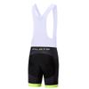 Uriah Men's Cycling Bib Shorts White 3D Coolmax Gel Padded Fluorescence Yellow Size XXL(CN) view 2