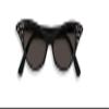 Flirting with The 50's Rhinestone Cat Eye Glasses (Black) view 1