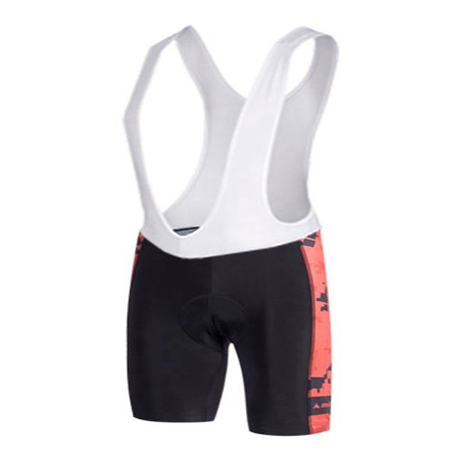 Uriah Men's Cycling Bib Shorts White 3D Coolmax Gel Padded Pixel Red Size XL(CN)