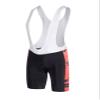 Uriah Men's Cycling Bib Shorts White 3D Coolmax Gel Padded Pixel Red Size XL(CN) view 1