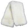 ECP Equine Comfort Products Easy Fit Genuine Merino Sheepskin Girth Cover, Prevents Gall Sores & Chafing, Sweat-Absorbing, Breathable, Soft & Protective, 26 Inches, White view 1