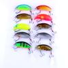 LENPABY 10Pcs Hard Plastic 3D Eyes Minnow Fishing Lures Bass CrankBait Tackle Hard Lure with Classic Treble Fishing Hooks and Flasher Fish Skin Feathers 6CM/9.6G view 2