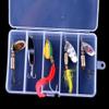 LENPABY 5PCS Fishing Lures Spinnerbait for Bass Trout Walleye Salmon by LotFancy - Assorted Metal Hard Lures Inline Spinner Baits view 4