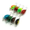 LENPABY 8PCS Fat Free Shad Deep Square Lip/Wiggle Wart 05 Fishing Lure view 1