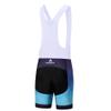 Uriah Men's Cycling Bib Shorts White 3D Coolmax Gel Padded Gradient Blue Size XL(CN) view 2