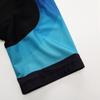 Uriah Men's Cycling Bib Shorts White 3D Coolmax Gel Padded Gradient Blue Size XL(CN) view 3