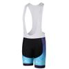 Uriah Men's Cycling Bib Shorts White 3D Coolmax Gel Padded Gradient Blue Size 5XL(CN) view 1