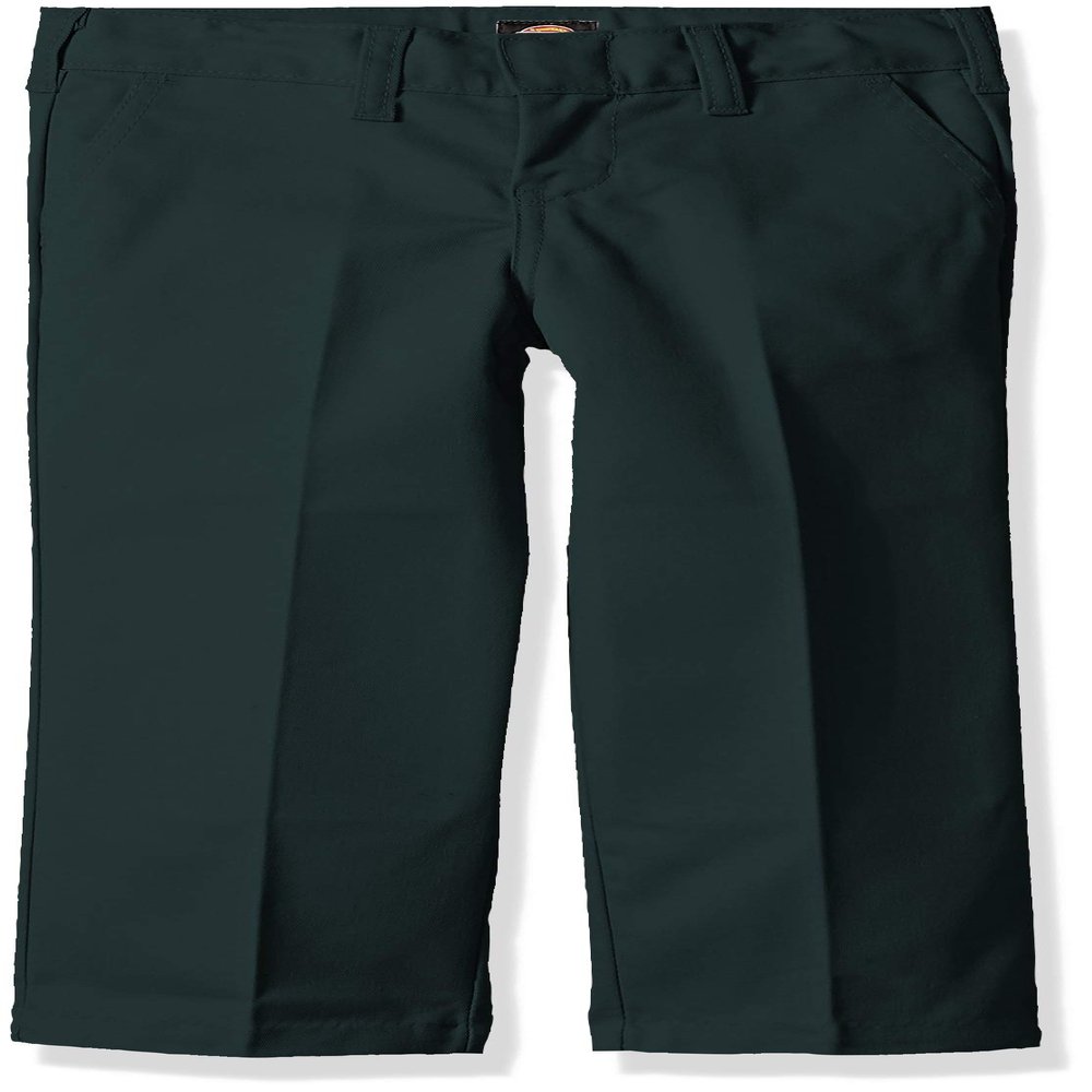 Dickies Boy's Flexwaist Flat Front Straight Leg School Uniform Pants  Adjustable Uniform Trousers for Schoolwear, Hunter Green, 18