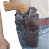 Barsony Brown Leather Ambidextrous 360Carry 8 Option Holster for COLT King Cobra view 4