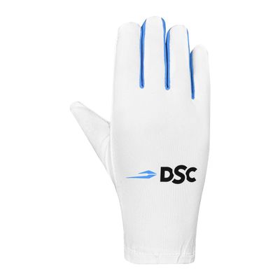 DSC Glider Cricket Batting Inner Glove (Colour: White, Size: Boys) | Closure Type: Elasticated Wristband | for Both-Hand Batsman | Cricket Inner Glove