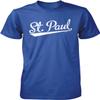 NOFO Clothing Co St. Paul Script Baseball Font Men's T-Shirt, XL Royal view 1