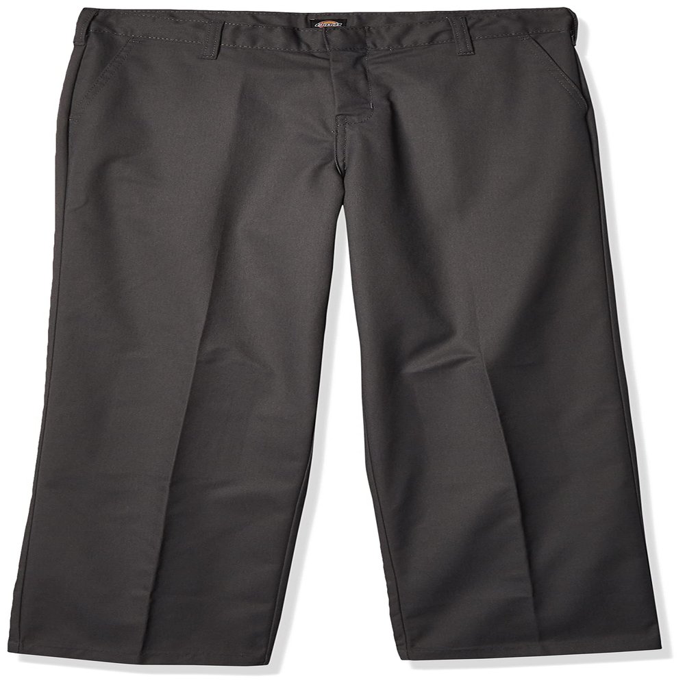 Dickies Boy's Flexwaist Flat Front Straight Leg School Uniform Pants  Adjustable Uniform Trousers for Schoolwear, Charcoal, 18 Husky