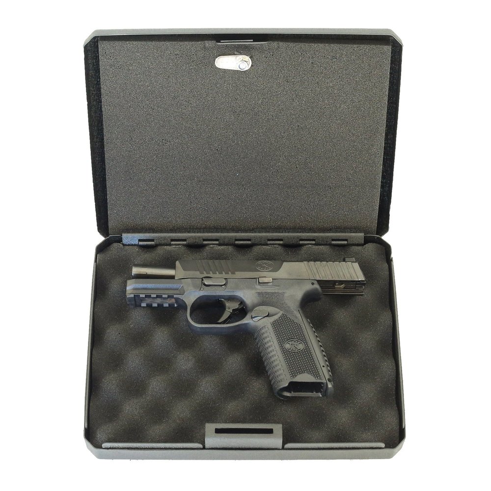 FSDC (Firearm Safety Devices) FSDC-MLC9000 Keyed Lockable Steel Case with Security Cable Heavy-Duty Powder Coated Steel