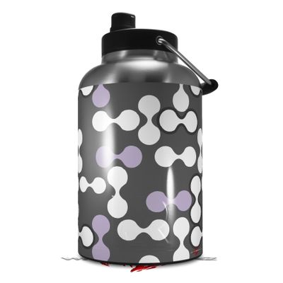 WraptorSkinz Skin Decal Wrap compatible with RTIC One Gallon (2017) Jug Locknodes 04 Lavender (Jug NOT INCLUDED)