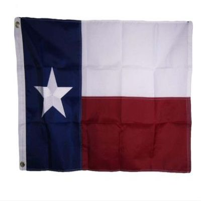 Moon 2x3 Embroidered State of Texas TX 210D Sewn Nylon Flag 2x3 - Vivid Color and UV Fade Resistant - Prime Outside Garden Home Decor
