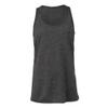 Bella + Canvas Youth Flowy Racerback Tank (M) (Dark Gray Heather) view 1