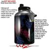 WraptorSkinz Skin Decal Wrap compatible with RTIC One Gallon (2017) Jug Floating Coral Black (Jug NOT INCLUDED) view 2