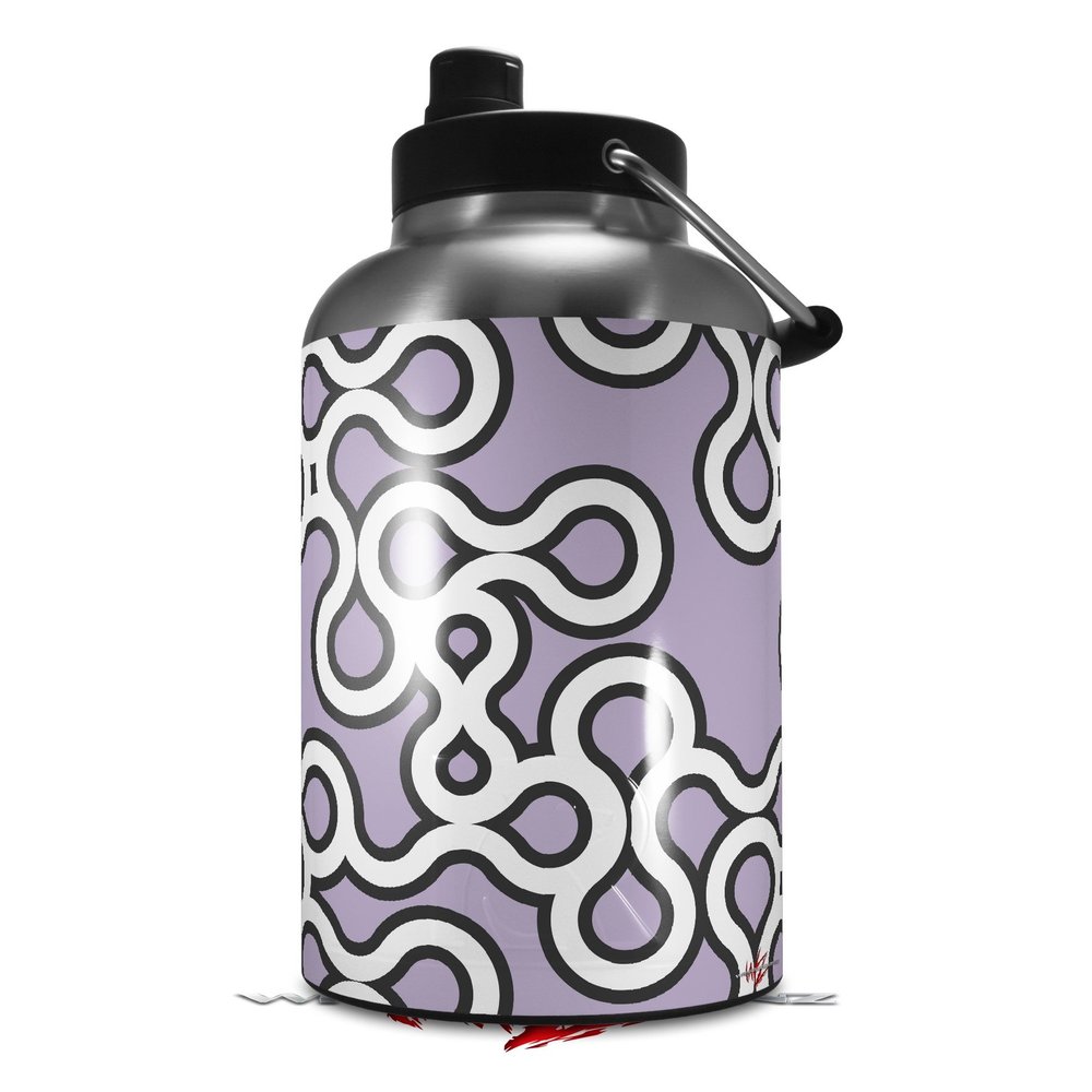 WraptorSkinz Skin Decal Wrap compatible with RTIC One Gallon (2017) Jug Locknodes 03 Lavender (Jug NOT INCLUDED)