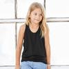 Bella + Canvas Youth Flowy Racerback Tank (S) (Teal) view 4