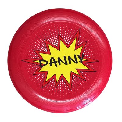 Infusion Wham-O Custom Name Burst Design Ultimate Frisbee Disc - 175g, Red