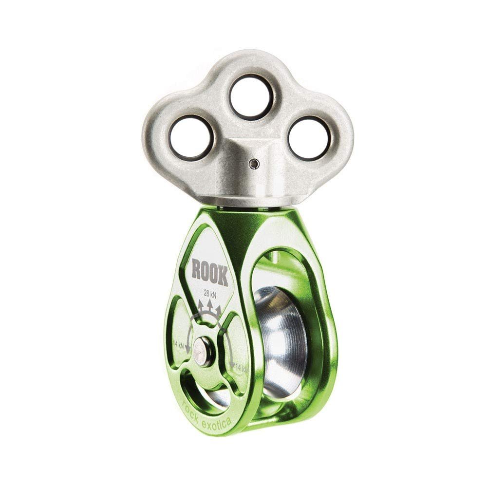 Notch Rook Triple Attachment Swivel Pulley, Green (34201)