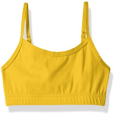 Clementine Apparel Little Girl's CLM-C-TB-102C-BraTop Bra, Gold, M