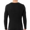 Fruit of the Loom Men's Classic Midweight Waffle Thermal Underwear Crew Top (1 & 2 Packs), Light Grey Heather/Black Soot (2 Pack), 5X-Large view 4