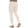 Fruit of the Loom Men's Classic Midweight Waffle Thermal Underwear Bottoms (2-Pack), Black Soot/Natural, Large view 3
