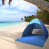 JIAN YA NA Pop Up Beach Tent Portable UV Protection Beach Shell with Ground Sunscreen Self-Construction Automatic Tent Beach Umbrella Sun Shelter (Blue) view 2