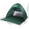 JIAN YA NA Pop Up Beach Tent Portable UV Protection Beach Shell with Ground Sunscreen Self-Construction Automatic Tent Beach Umbrella Sun Shelter (Green) view 2