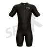 Sparx Men Triathlon Suit Short Sleeve Aero Tri Suit (Black/Black, Small) view 3